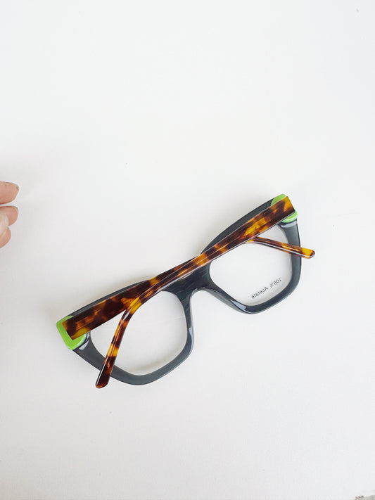 Black Acetate Cat-Eye Frames