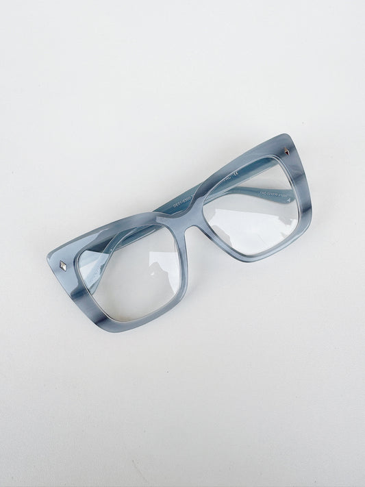 Blue Cat-Eye Frames