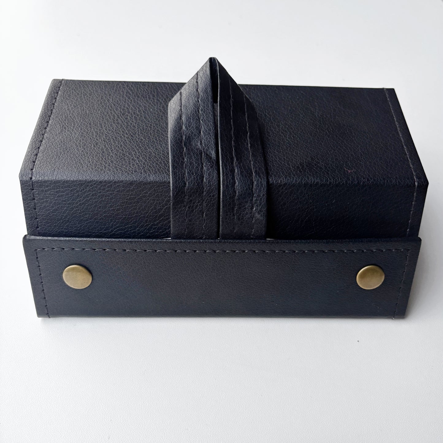 3 in 1 Leather Glasses Box and Protective Eyewear Case
 - Brown & Black