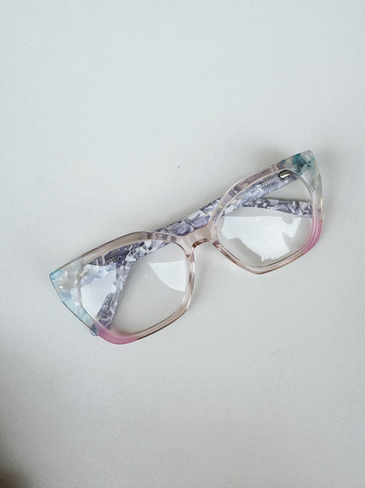 Pink Floral Acetate Frames