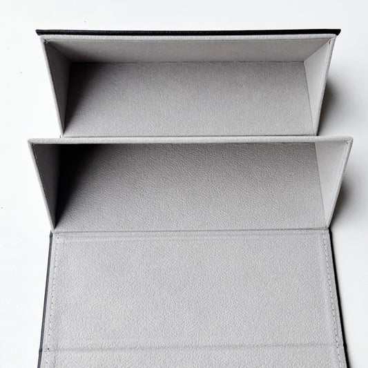 2 in 1 Leather Glasses Box and Protective Eyewear Case
 - Brown & Black