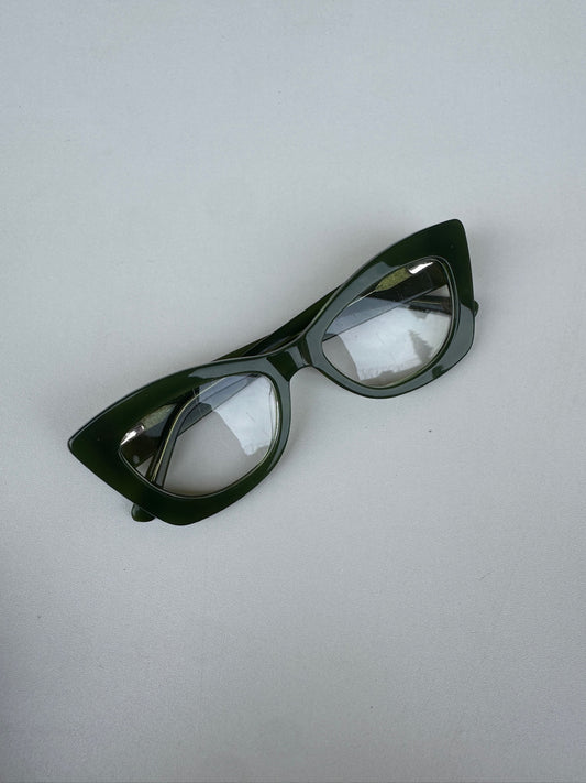 Olive Cat-Eye Frames